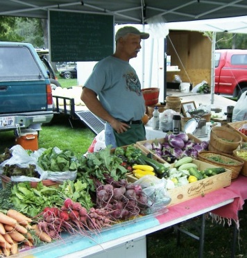 Blue Springs Farm at the market